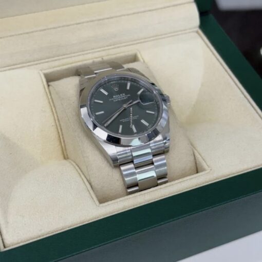 Rolex Datejust 41 Verde menta green NUOVO full stickers full pellicole full set con documenti - Image 4