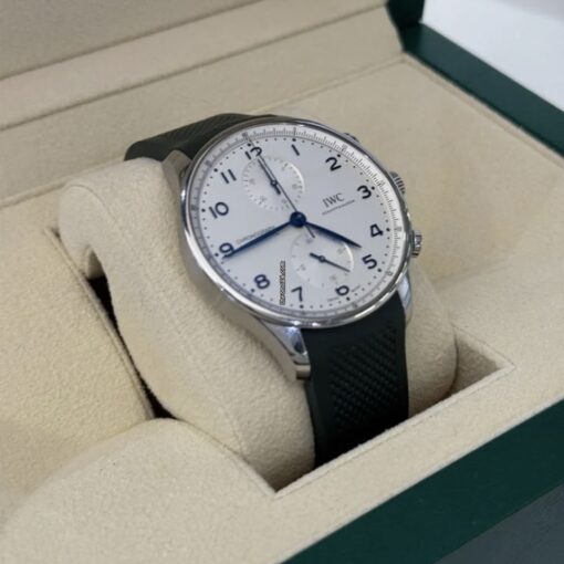 IWC Portuguese Chronograph del 2020 doppio cinturino originale full set excellent condition - Image 3