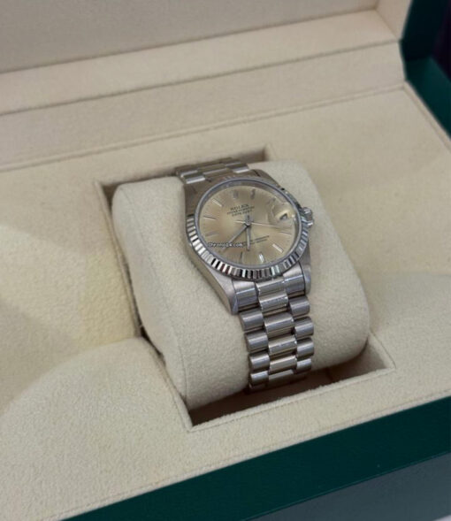 Rolex Datejust 31 del 1988 oro bianco service Rolex in garanzia fino al 2027 top condition - Image 3