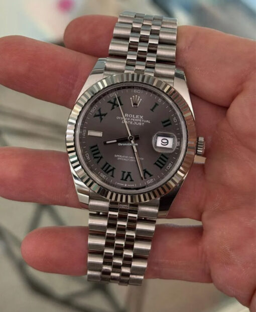 Rolex Datejust 41 Wimbledon del 2020 Jubilee full set top condition con documenti e scatola - Image 5
