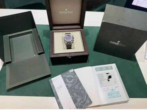 Audemars Piguet Royal Oak Offshore Lady purple dial del 2009 full set top condition con documenti scatola - Image 2
