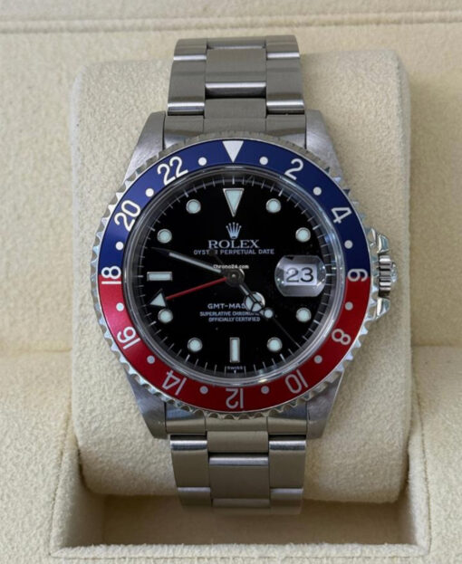 Rolex GMT-Master Pepsi only swiss del 1999 full set top condition con documenti e scatola