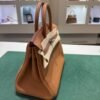 Hermès Birkin 25 retourne veau togo gold stampa K NUOVA 2025 colore gold hardware palladio full set con scontrino ufficiale Hermès pellicole stickers ovunque .