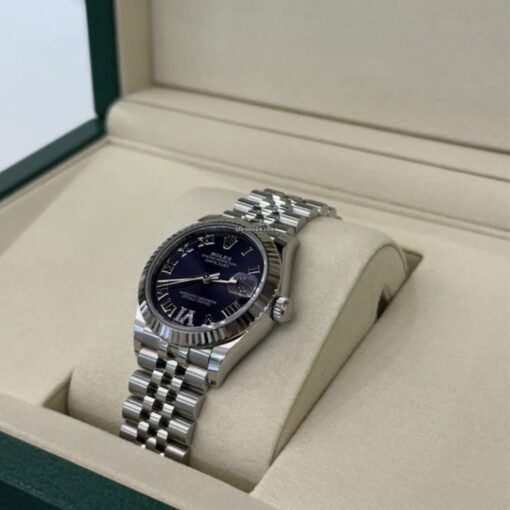 Rolex Datejust 31 NUOVO 2025 quadrante purple aubergine in diamanti ore 6 Jubilee full set - Image 4
