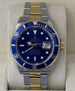 Rolex Submariner Date blu acciaio oro giallo del 1995 Italia full set top condition