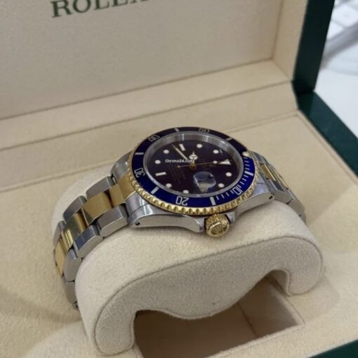 Rolex Submariner Date blu acciaio oro giallo del 1995 Italia full set top condition - Image 5