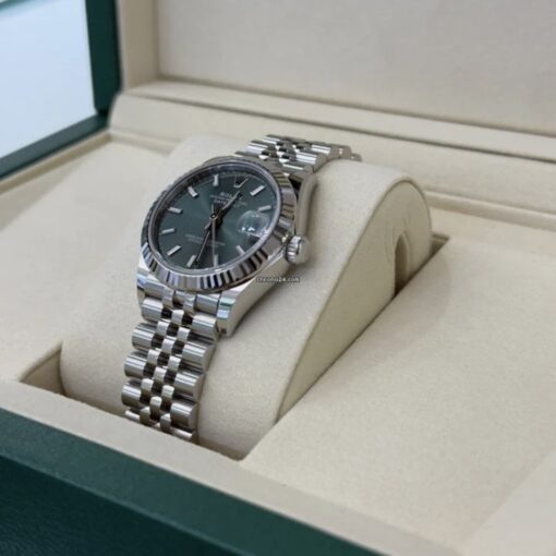 Rolex Datejust 31 NUOVO 2025 Jubilee green verde menta full set con documenti e scatola - Image 4