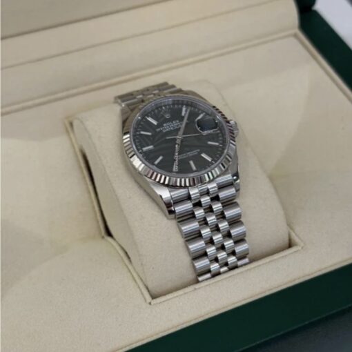 Rolex Datejust 36 quadrante verde palma fuori produzione del 2021 jubilee full set top condition - Image 4