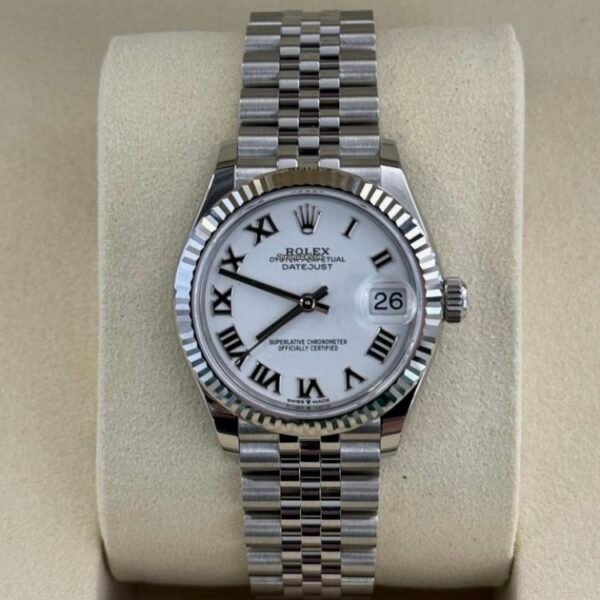 Rolex Datejust 31 NUOVO 2025 Jubilee Bianco White full set con documenti e scatola
