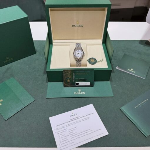Rolex Datejust 31 NUOVO 2025 Jubilee Bianco White full set con documenti e scatola - Image 2
