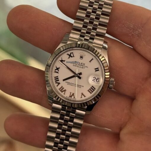 Rolex Datejust 31 NUOVO 2025 Jubilee Bianco White full set con documenti e scatola - Image 5