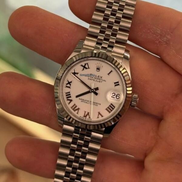 Rolex Datejust 31 NUOVO 2025 Jubilee Bianco White full set con documenti e scatola