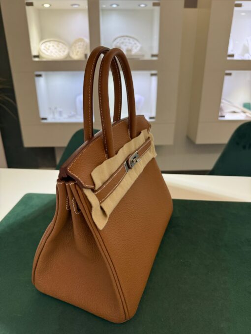 Hermès Birkin 30 retourne veau togo gold stampa seriale K Nuova 2025 color ( gold ) - Image 5