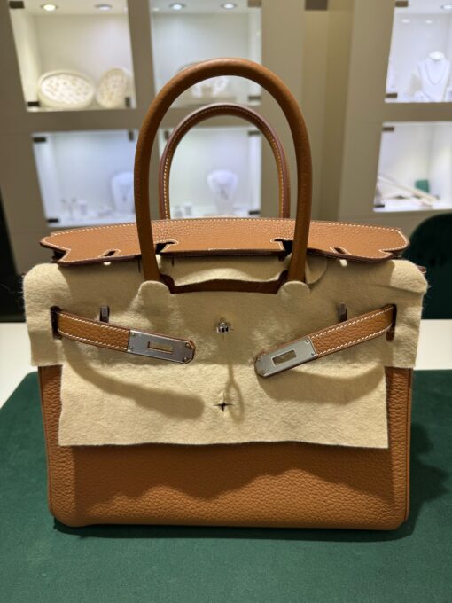 Hermès Birkin 30 retourne veau togo gold stampa seriale K Nuova 2025 color ( gold ) - Image 8