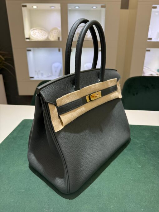 Hermès Birkin 30 retourne veau togo stampa seriale K Nuova 2025 color ( verde ) - Image 5
