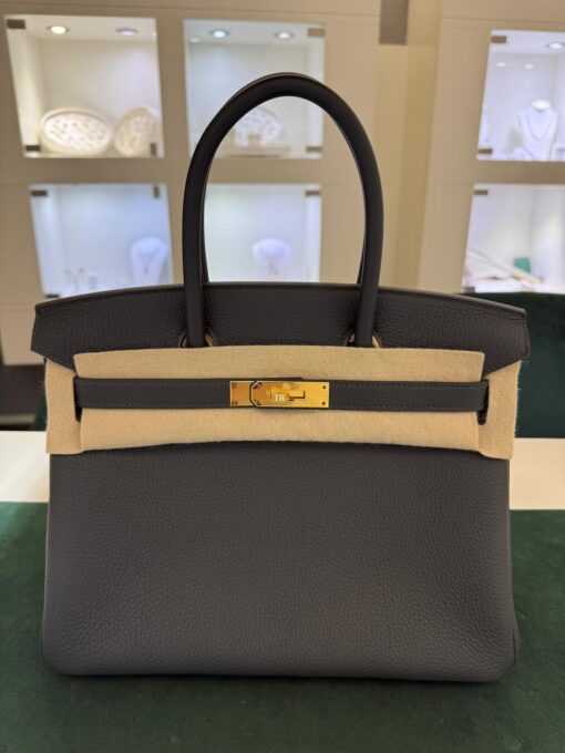 Hermès Birkin 30 retourne veau togo stampa seriale K Nuova 2025 color ( verde ) - Image 11