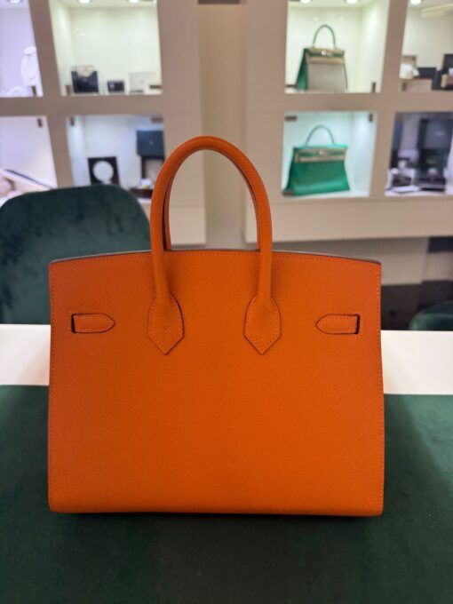 Hermès Birkin 25 sellier veau epsom arancio orange stampa K NUOVA 2025 - Image 9