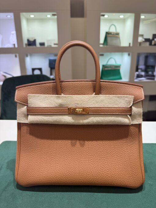 Hermès Birkin 25 retourne veau togo gold stampa K NUOVA 2025 colore gold hardware Dorato full set - Image 4