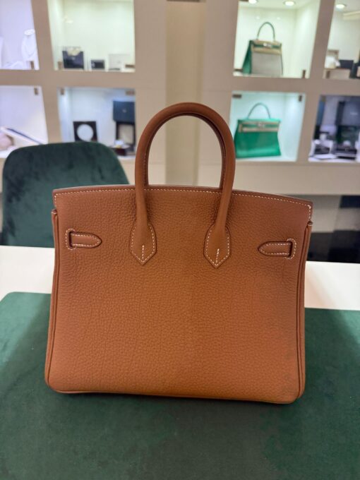 Hermès Birkin 25 retourne veau togo gold stampa K NUOVA 2025 colore gold hardware Dorato full set - Image 7