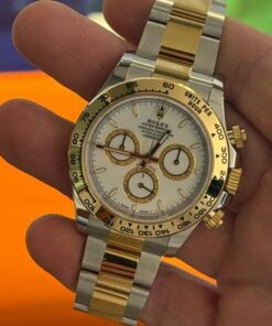 Alternative view of Rolex Daytona white bianco NUOVO 2025 acciaio oro Italia full set con documenti e scatola Rolex