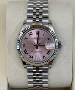 Rolex Datejust 31 NUOVO 2025 Agosto quadrante rosa pink in diamanti ore 6 Jubilee full set