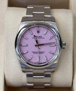 Rolex Oyster Perpetual 34 NUOVO new model 2025 Luglio pink rosa full set con documenti e scatola