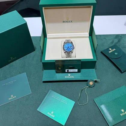 Rolex Datejust 41 NUOVO 2025 Luglio Jubilee blu roman dial ( azzurro ) full set con documenti - Image 3