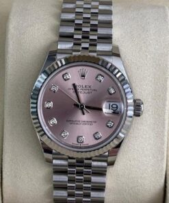 Rolex Datejust 31 NUOVO 2025 Italia quadrante in diamanti pink rosa Jubilee full set