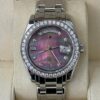 Rolex Day-Date 36 Mop dial tahitian platinum masterpiece special edition 2005 Italia full set