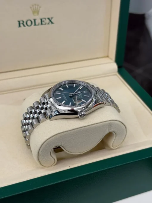 Rolex Datejust 36 NUOVO 2025 Agosto Jubilee verde green menta full set con documenti e scatola - Image 5