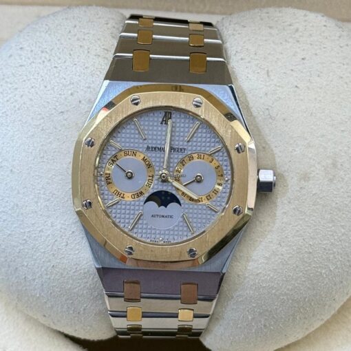 Audemars Piguet Royal Oak Day-Date 36mm moonphase steel gold con scatola Audemars Piguet
