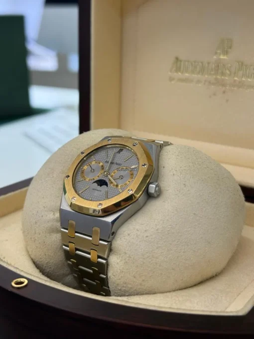 Audemars Piguet Royal Oak Day-Date 36mm moonphase steel gold con scatola Audemars Piguet - Image 4