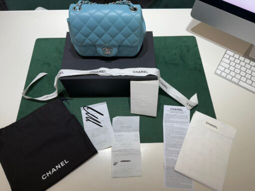 Chanel classica mini squared 17 NUOVA fine 2024 quadrata misura 17 x 13 - Image 4