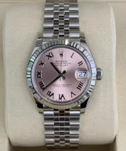 Rolex Datejust 31 NUOVO 2025 Italia quadrante pink rosa Jubilee full set con documenti e scatola