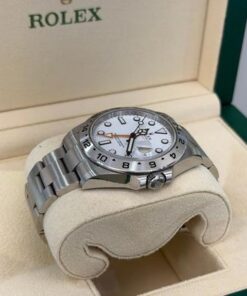 Alternative view of Rolex Explorer II white bianco del 2023 Italia excellent condition full set con documenti