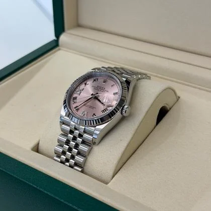Rolex Datejust 36 NUOVO Jubilee 2025 quadrante Pink rosa con diamanti ore 6 e 9 full set - Image 2
