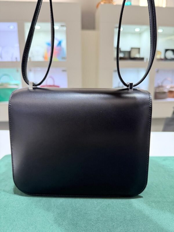 Hermes Sac Constance Mini 18 mirro NUOVA 2025 Ottobre pellame veau box ( box calf) hardware palladio color noir nero