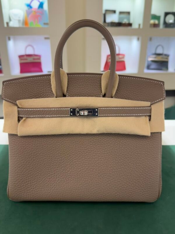 Hermès Birkin 25 ritorno vitello togo Etoupe stampa K NUOVA 2025 Ottobre colore etoupe