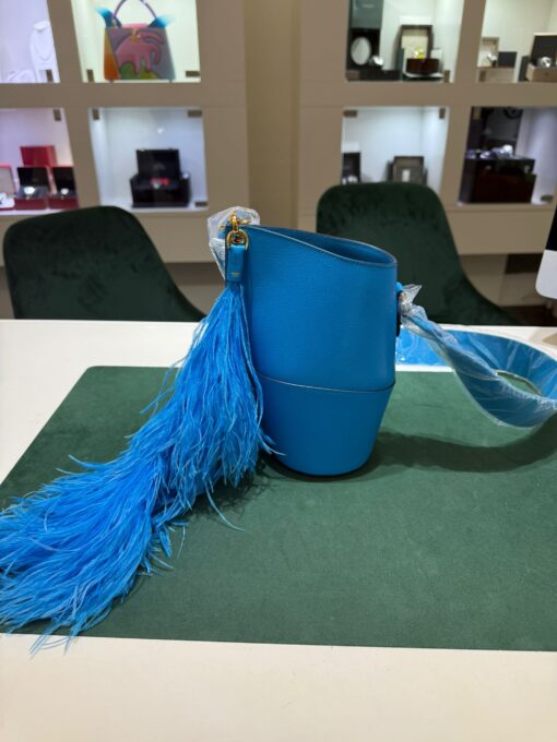 Hermès NUOVA SAC ETRILLE FOLIE S CHAMK ILA/PLUMES AU CHAMKIL NUOVA 2024 con scontrini ufficiali Hermès. - Image 3