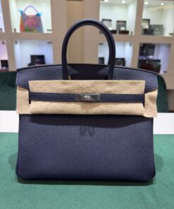 Hermès Birkin 25 retourne veau togo bleu nuit stampa K NUOVA 2025 Settembre colore bleu hardware palladio full set