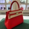 Hermès Kelly 25 retourne togo Nuova 2025 Settembre stampa K color rouge de coeur con hardware dorato