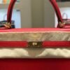 Hermès Kelly 25 retourne togo Nuova 2025 Settembre stampa K color rouge de coeur con hardware dorato