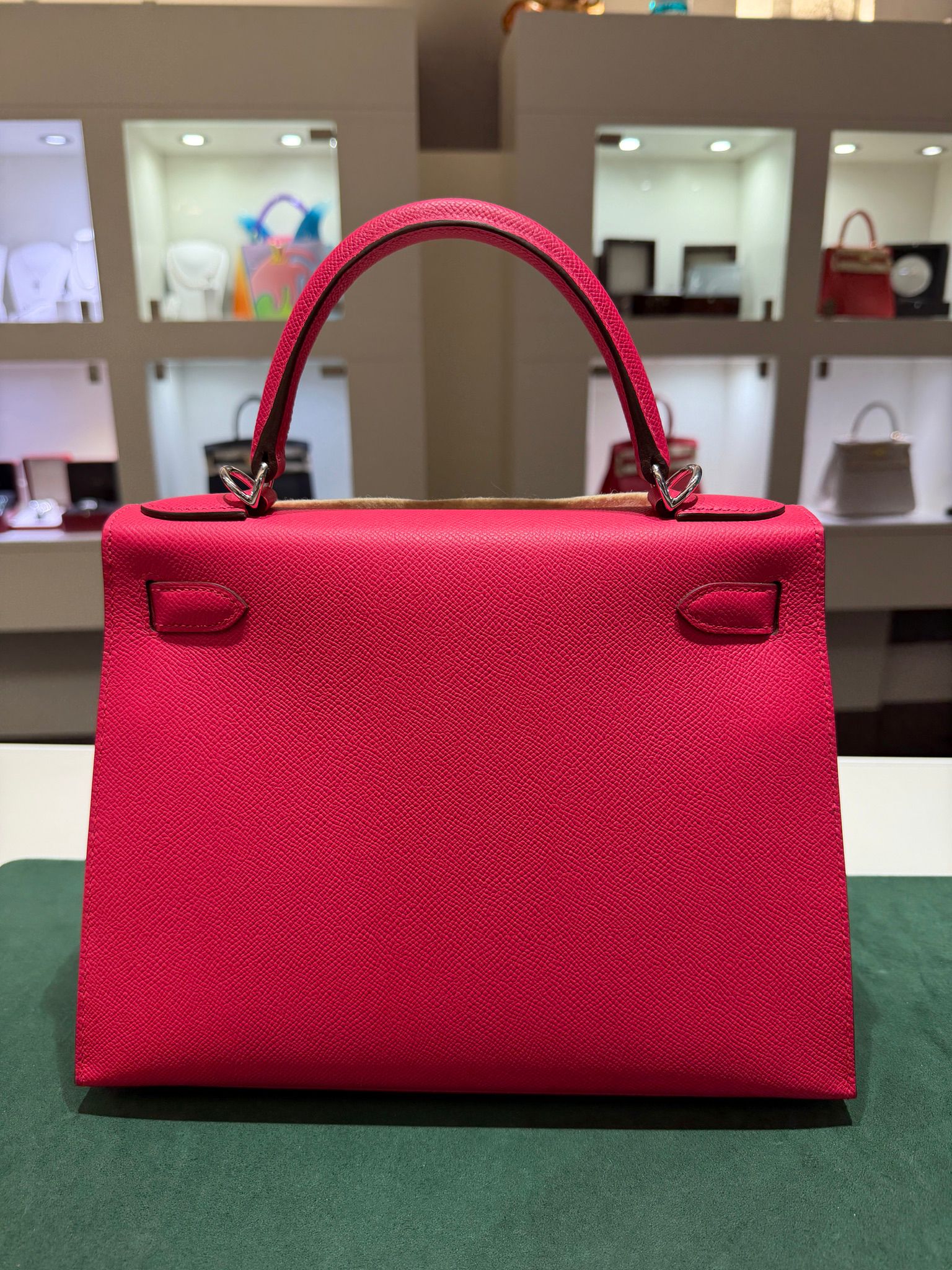 Hermès Kelly 28 sellier veau pellame epsom NUOVA 2025 Giugno seriale K color rose extreme con hardware palladio - Image 3