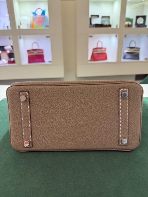 Hermès Birkin 25 ritorno vitello togo Etoupe stampa K NUOVA 2025 Ottobre colore etoupe