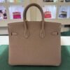 Hermès Birkin 25 ritorno vitello togo Etoupe stampa K NUOVA 2025 Ottobre colore etoupe