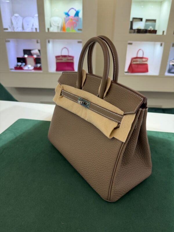 Hermès Birkin 25 ritorno vitello togo Etoupe stampa K NUOVA 2025 Ottobre colore etoupe