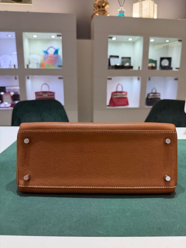 Hermès Kelly 28 retourne veau pellame barenia fauve marrone del 2025 full stickers originali non applicati second hand