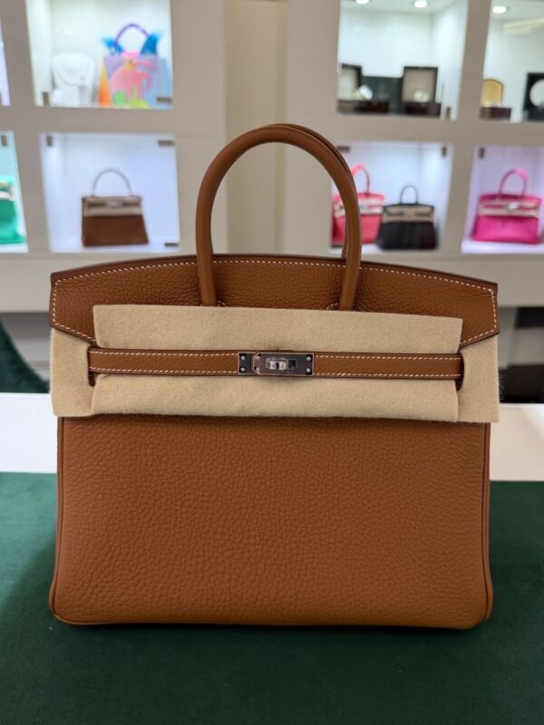 Herm&egrave;s Birkin 25 ritorno vitello togo colore oro stampa K NUOVA 2025 Ottobre colore oro marrone