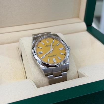 Rolex Oyster Perpetual 41 Yellow dial del 2021 excellent condition full set con documenti - Image 6