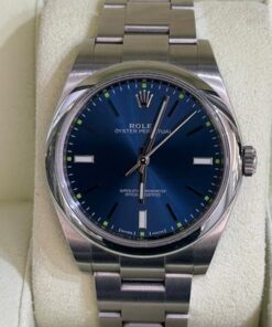 Rolex Oyster Perpetual 39 39mm Blu del 2016 Italia full set excellent condition con documenti